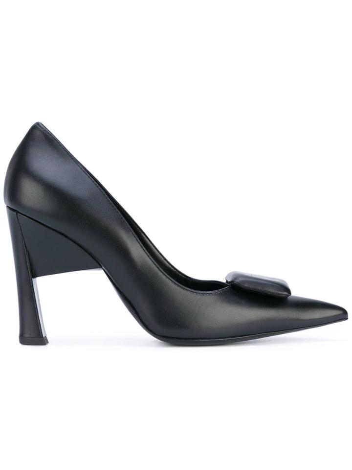 Marni Rectangle Embellished Pumps - Black