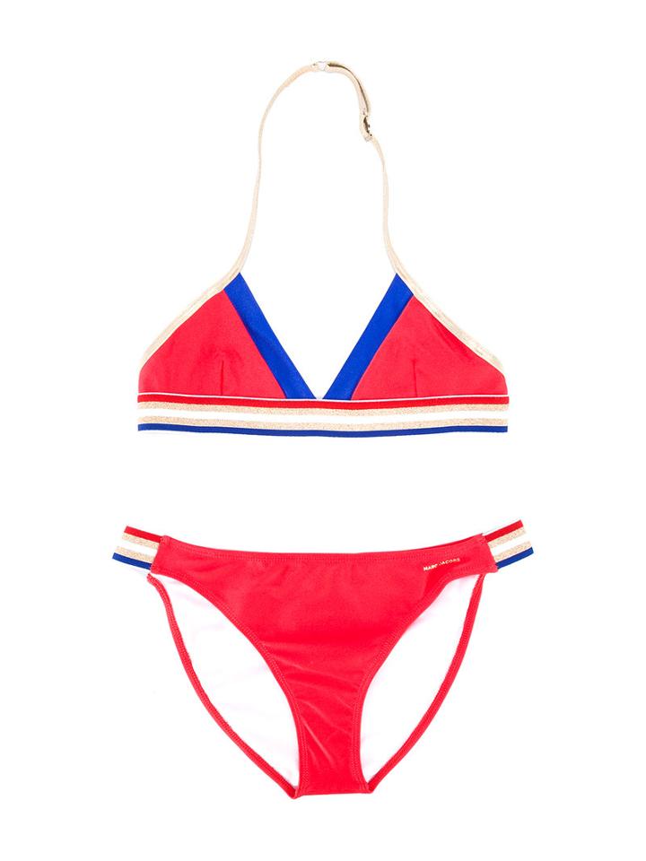 Little Marc Jacobs Striped Bikini, Girl's, Size: 14 Yrs, Red