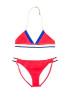 Little Marc Jacobs Striped Bikini, Girl's, Size: 14 Yrs, Red