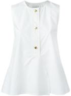 Lemaire Buttoned Blouse, Women's, Size: 38, White, Cotton