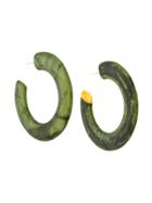 Cult Gaia Oversized Hoop Earrings - Green