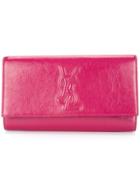 Yves Saint Laurent Vintage Logo Clutch Bag - Pink & Purple