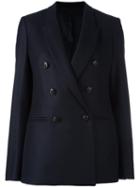 Neil Barrett Double Breasted Blazer, Women's, Size: 40, Blue, Wool/nylon/viscose/polyester