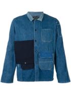 Longjourney - Patched Denim Shirt - Men - Cotton/nylon - M, Blue, Cotton/nylon