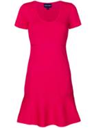 Emporio Armani Perforated Details Dresss - Pink & Purple