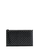 Alexander Mcqueen Diamond Quilted Clutch - Black