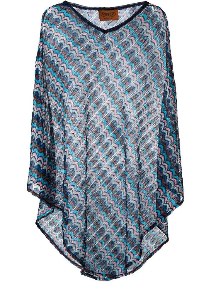Missoni Crochet Tunic, Women's, Blue, Viscose