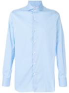 Finamore 1925 Napoli Long Sleeve Shirt - Blue