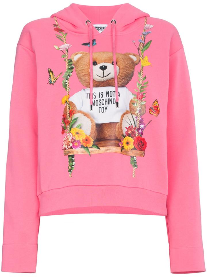 Moschino Teddy Bear Hoodie - Pink & Purple