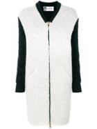 Lanvin Contrast Sleeve Coat - White