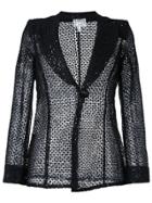 Armani Collezioni Sequined Lace Blazer - Black