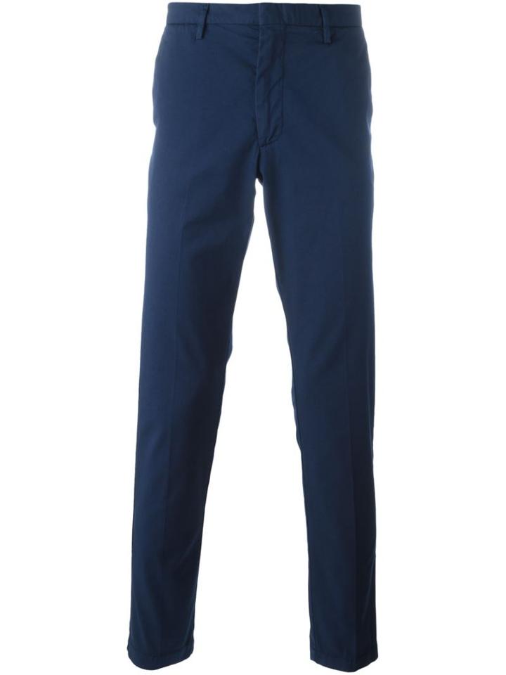 Boss Hugo Boss Slim Fit Chinos, Men's, Size: 52, Blue, Cotton/spandex/elastane