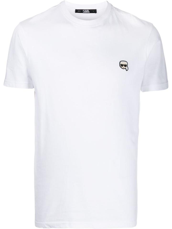 Karl Lagerfeld Small Patch T-shirt - White