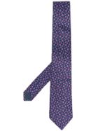 Lanvin Jacquard Shark Fin Tie - Blue