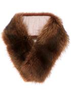 Loro Piana - Marmotta Canadese Collar - Women - Cashmere/racoon Fur - One Size, Brown, Cashmere/racoon Fur