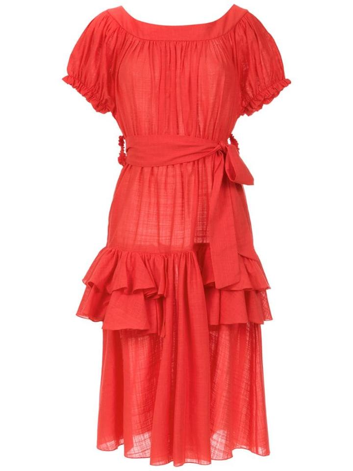 Clube Bossa Ruffled Florenz Dress - Red