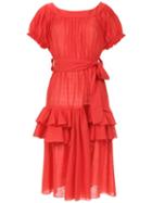 Clube Bossa Ruffled Florenz Dress - Red