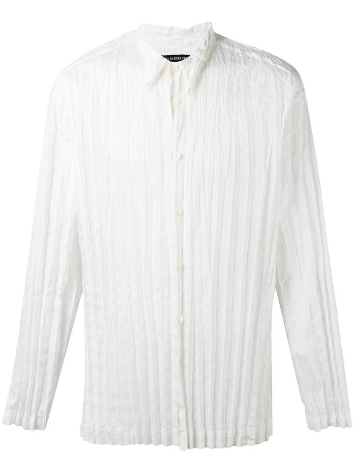 Issey Miyake Men Torus Shirt, Size: 5, White, Cotton/polyester
