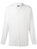 Issey Miyake Men Torus Shirt, Size: 5, White, Cotton/polyester