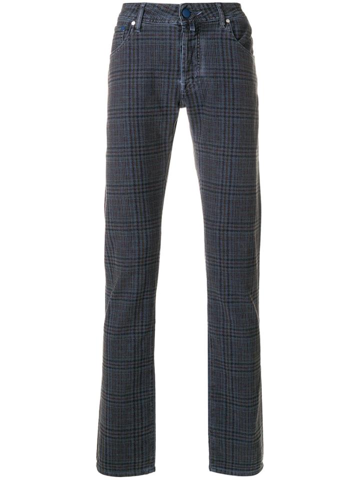 Goldsign Skinny High Waist Trousers - Blue