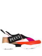 Emilio Pucci Colourblock Touch-strap Sneakers - Pink