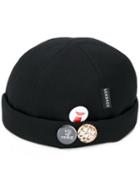 Versace Pin Patches Hat - Black