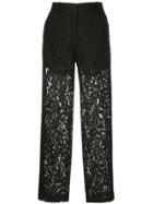 Robert Rodriguez Studio Cropped Lace Trousers - Black