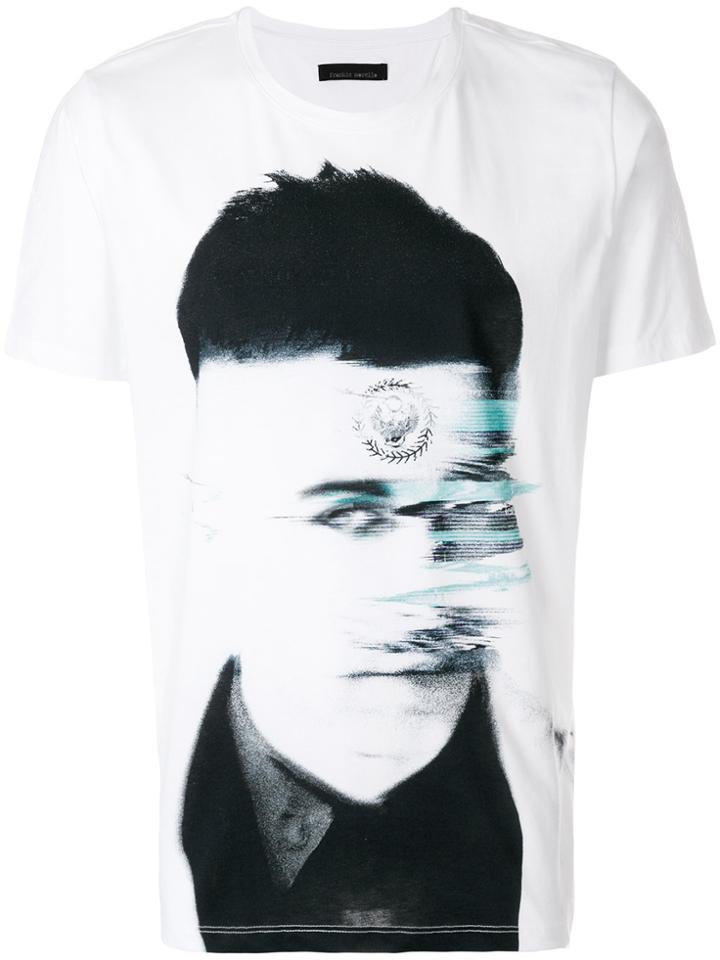 Frankie Morello Portrait Print T-shirt - White