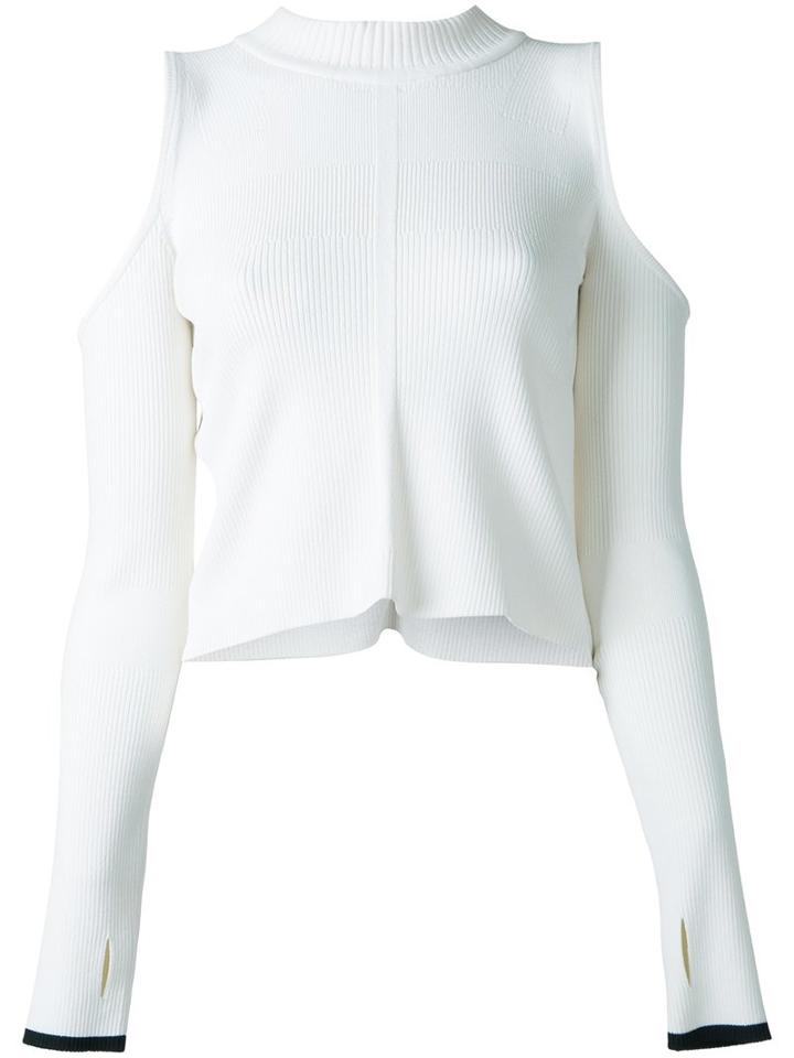 Manning Cartell Primary Vote Knitted Blouse, Women's, Size: Medium, White, Nylon/viscose