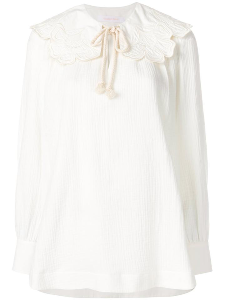 See By Chloé Rope Tied Blouse - Nude & Neutrals