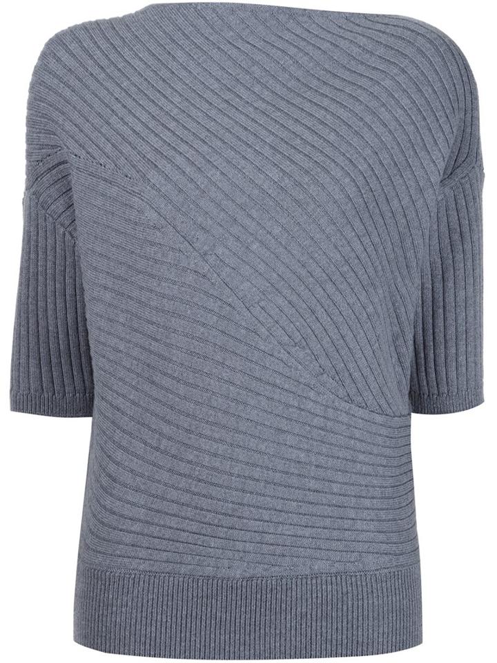 J.w.anderson Rib Knit Top, Women's, Size: Small, Grey, Polyamide/spandex/elastane/merino