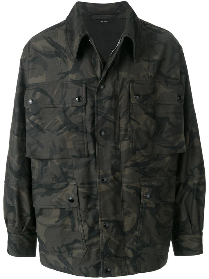 Tom Ford Camouflage Cargo Jacket - Green
