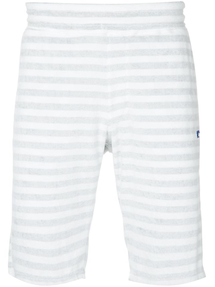 Loveless Striped Pocket Shorts - White
