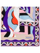 Emilio Pucci Vallauris Print Silk-twill Square Scarf - Purple