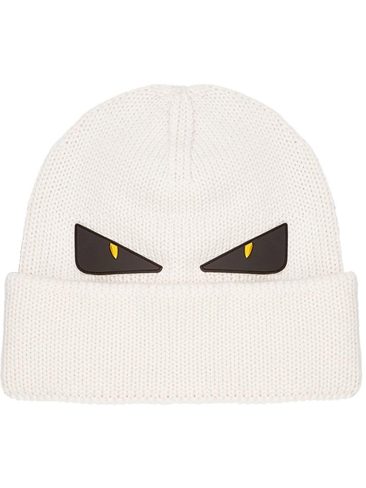 Fendi Bicolor Beanie - White