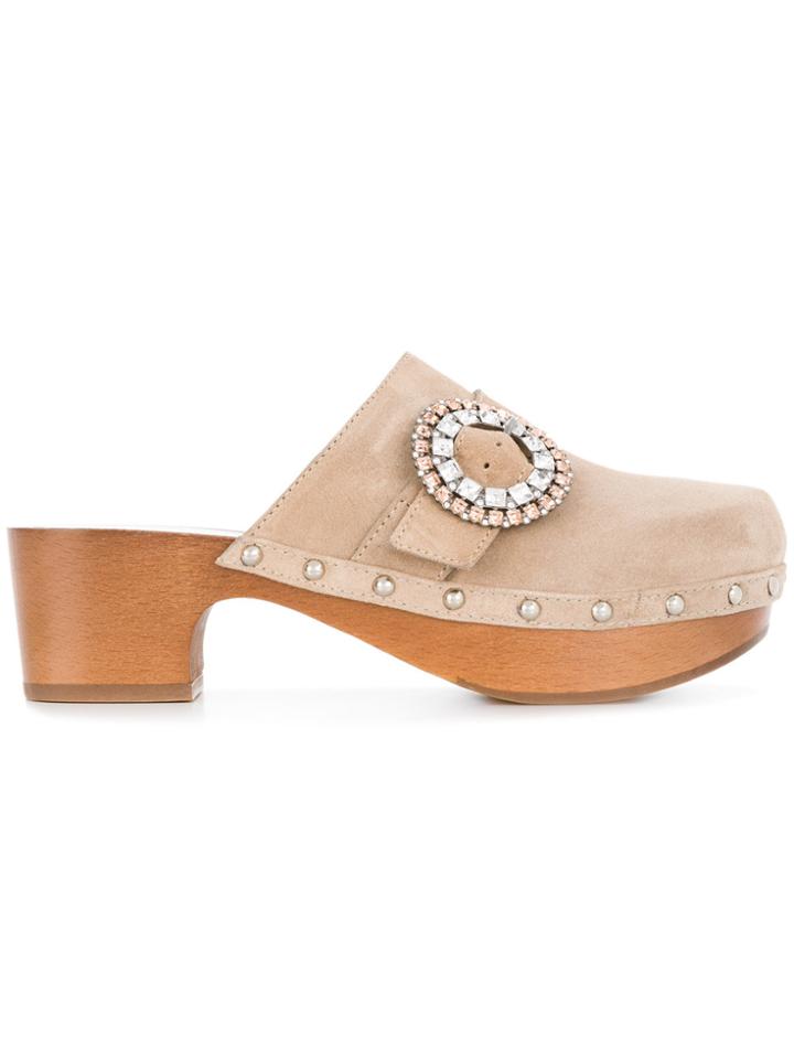 Jimmy Choo Doralie Mules - Nude & Neutrals