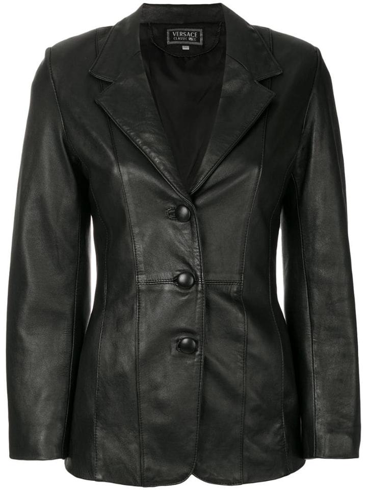 Versace Pre-owned Fitted Jacket - Black