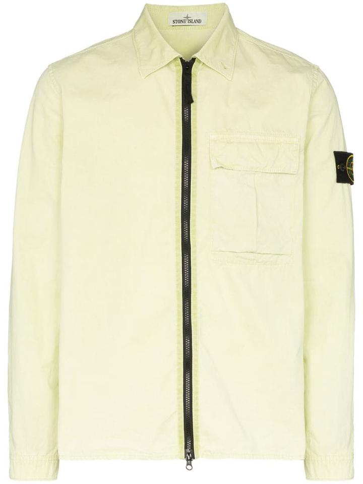 Stone Island Dye-treatment Overshirt - Green