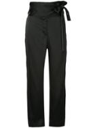 Forte Forte Tied High Waist Trousers - Black