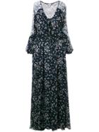 Paul & Joe Long-sleeved Floral Maxi Dress - Blue