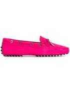 Tod's 'gommino' Driving Shoes - Pink & Purple