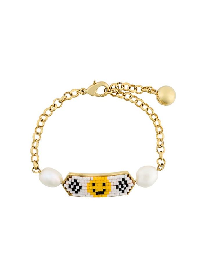 Shourouk 'moodz Pearl Happy Face' Bracelet, Women's