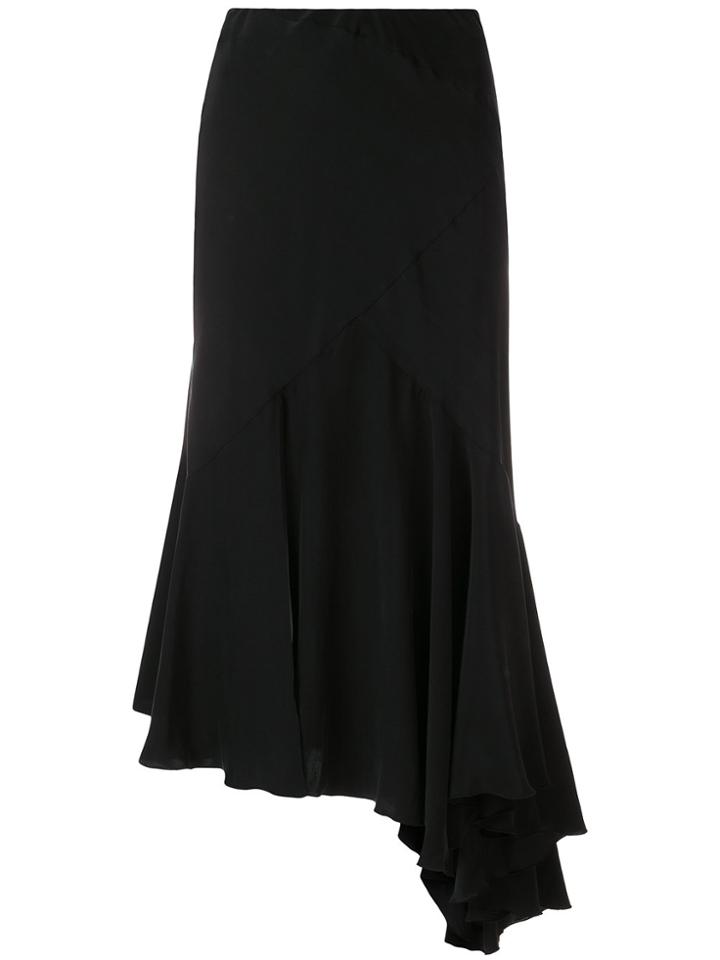 Simonetta Ravizza Tea Asymmetric Hem Skirt - Black