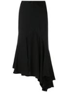 Simonetta Ravizza Tea Asymmetric Hem Skirt - Black