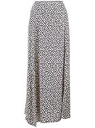 Reformation Floral Print Midi Skirt - Blue