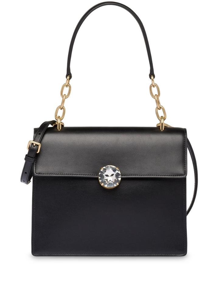 Miu Miu Miu Solitaire Handbag - Black