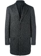 Fay Zip-up Fleecing Coat, Men's, Size: Xl, Black, Cotton/wool/viscose/polyester