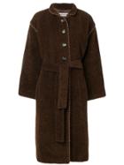 Yves Saint Laurent Vintage Long Belted Coat - Brown