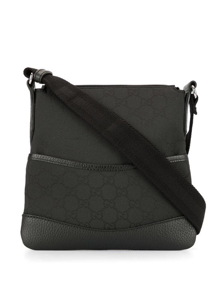 Gucci Pre-owned Gg Pattern Crossbdy Bag - Black