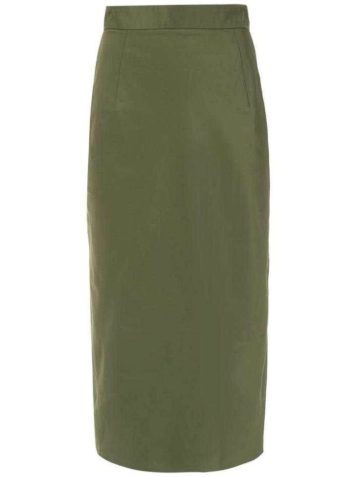 À La Garçonne Memory Pencil Skirt - Green